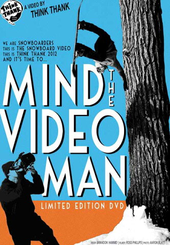 12-13【SNOW DVD】MIND THE VIDEO MAN【THINK THANK】シンクサンク SNOWBOARD【スノーボード】