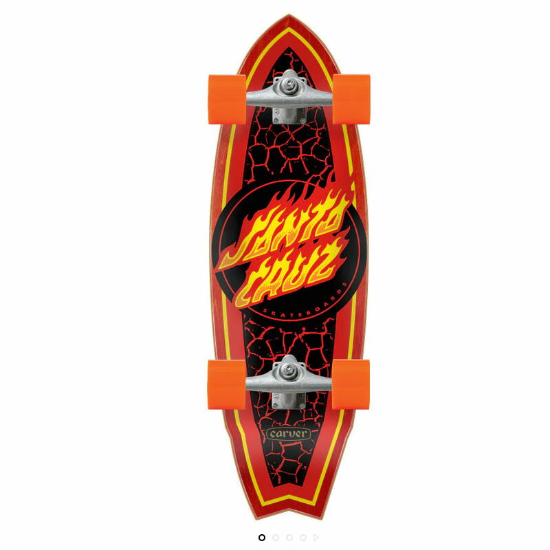 Santa Cruzۥ󥿥롼9.85in x 31.52in Flame Dot Shark Carver Surf Skate Cruiser 9.85inSKATEBOARDۥܡڥȡۥǥåCruiserۥץ꡼ȡڥ롼۴ʡCarverۥС̵
