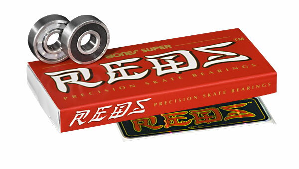 BONES SUPER REDS BEARING◆ABEC・・・およそ7(精度・高) 世界最高水準のベアリングブランド、BONESのローコストベアリングREDSの上級モデル"SUPER REDS"が登場です。 中国の工場で製造することで低コストを実現もちろん設計はスイスと同じですので抜群のパフォーマンスです。 ポスト投函型のネコポス対応可能でございます（ネコポス選択時配送料全国一律￥378-） ネコポスをご希望の場合ご注文時に配送方法をネコポスに変更してください 注；ネコポスの場合配送日時指定、代引きはご利用になりません　