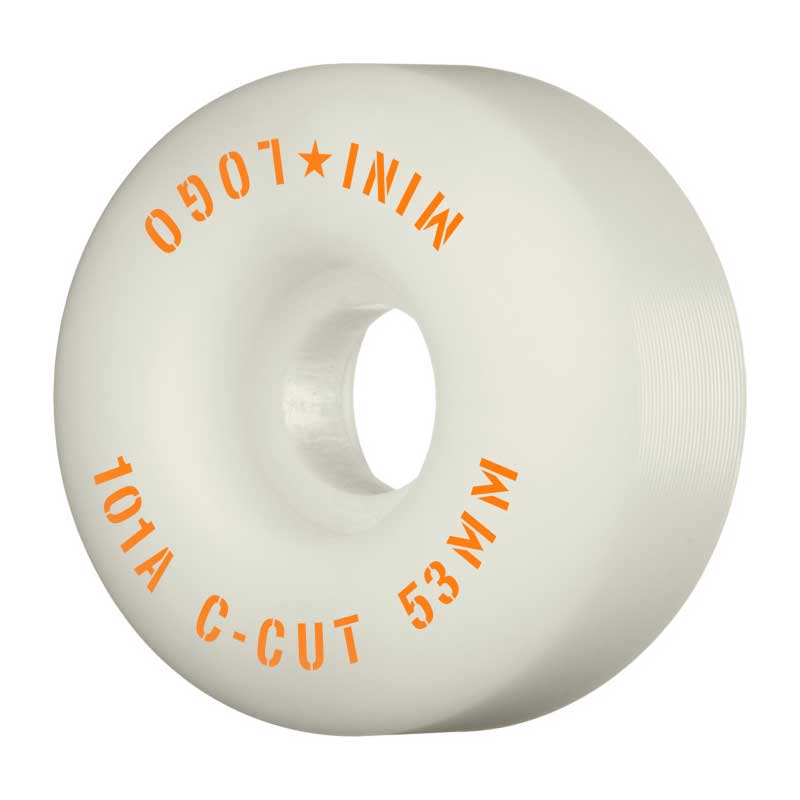 【MINI LOGO】ミニロゴ【C-CUT】53mm 101A WHITE【SKATEBOARD】スケートボード【ウィール】WHEEL 【スケート】スケボー