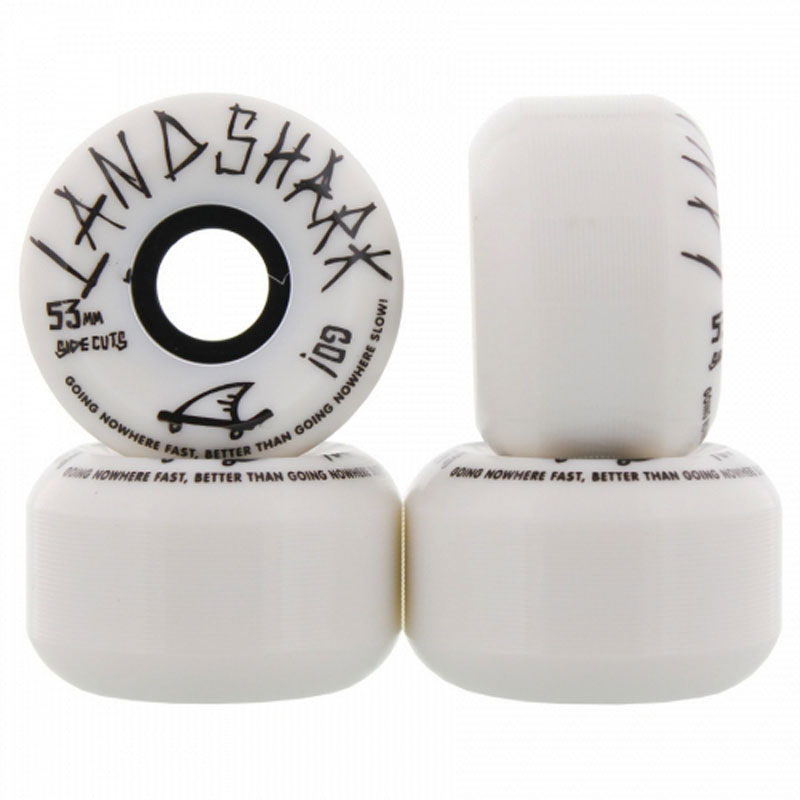 【Landshark Wheels】ランドシャーク【Hardcore Formula Sidecuts White】52mm【SKATEBOARD】スケボー【スケート】ウィール【WHEEL】101