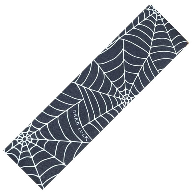 【HARD LUCK】ハードラック【Spiderweb Clear Printed Black Grip by Andy Roy DECK TAPE】9×33 (inch)【Grip Tape】デッキテープ 【SKATEBOARD】スケボー【グリップテープ】クリア【透明】