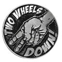 【Hot Leathers】ホットレザーズ【Two Wheels Down Pin】ピンバッヂ【ピンズ】【チョッパー】バイカー【CHOPPER】BIKE