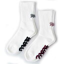 yBLUCOzuRy2-PAC SOX -Embroidery-z (WHT-BLK, WHT-BGD)yCz\bNXyOL-1405z2gylR|XΉz