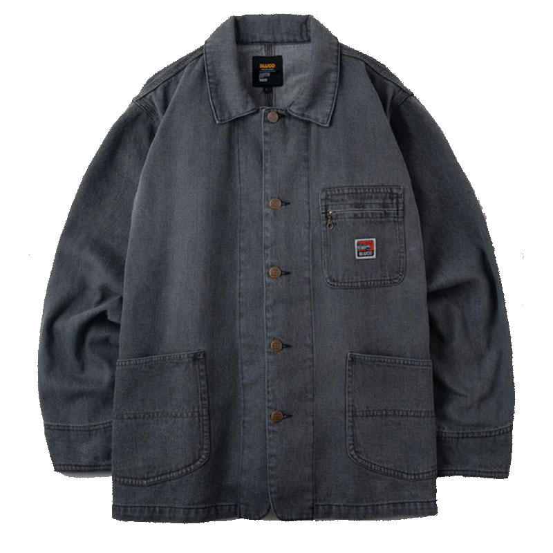 【BLUCO】ブルコ【12oz DENIM COVERALL】BLACK【カバーオール】ジャケット 【デニム】オリジナルカバーオール【バイカー】ホットロッド【HOTROD】アンクラウド【送料無料】