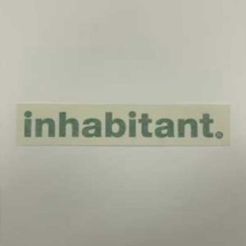 【INHABITANT】インハビタント【Inhabitant logo sticker】ステッカー【sticker】シ-ル【ネコポス対応可】