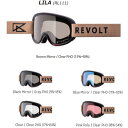 23-24モデル【REVOLT】リボルト【SUPER LIGHT FRAME】LILA（5レンズカラー）【スーパーライトフレーム】GOGGLE【ゴーグル】調光レンズ【クラリテックス】平面 Snap Buckle Band (マグネット式）SNOWBOARD【スノーボード】正規品【送料無料】27000