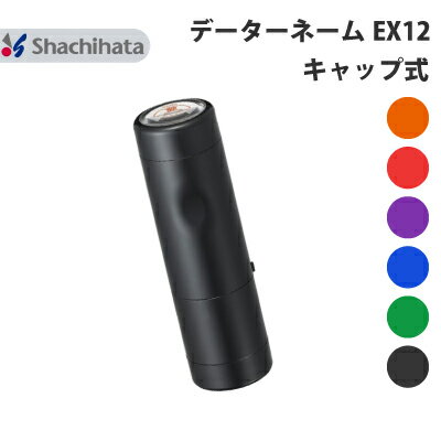 シャチハタ データーネーム EX12号 キャップ式 別注品 直径 12.5mm【本体+印面セットでお届け】送料無料