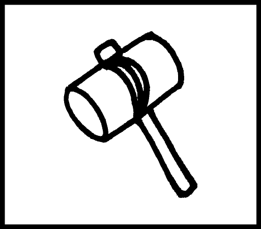 Rakuten - 手帳ワンポイントスタンプ ハンマー