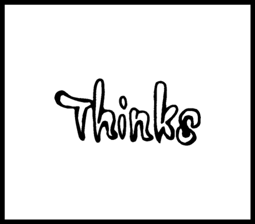 【ネコポス発送OK!】メッセージスタンプ Thinks 【ネコポス発送OK!】メッセージスタンプ Thinks