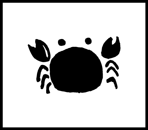 どうぶつスタンプ かに 手帳 スタンプ ネコポス発送OK