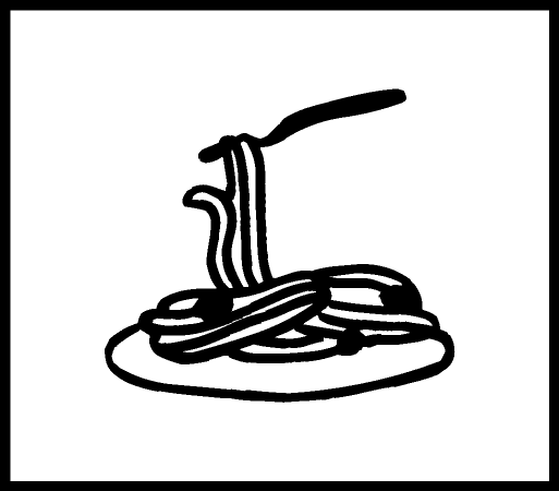 食べ物スタンプ パスタ ネコポス発送OK