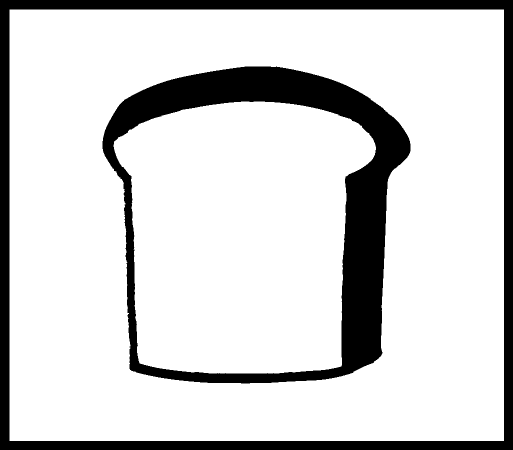 Rakuten - 【ネコポス発送OK！】食べ物スタンプ　パン
