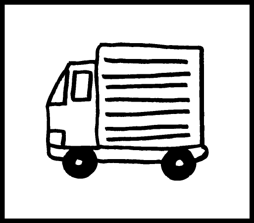 乗り物スタンプ トラック 手帳 スタンプ ネコポス発送OK