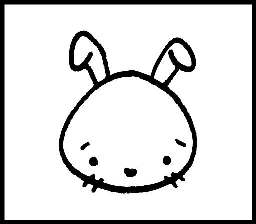 Rakuten - 【ネコポス発送OK！】人 表情スタンプ　うさぎシュン