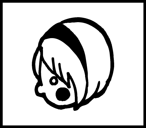 【ネコポス発送OK！】キャラクタースタンプ 　少女