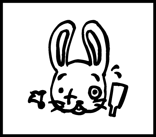 Rakuten - 【ネコポス発送OK！】キャラクタースタンプ 　ウサギ