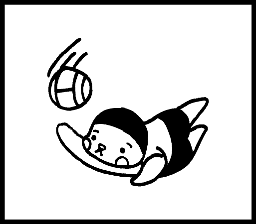 Rakuten - 【ネコポス発送OK！】キャラクタースタンプ 　バレー