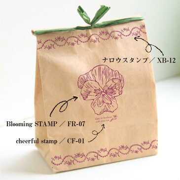 【期間限定お買い得35％OFF】Blooming STAMP　-パンジー-【オリジナルスタンプ お花スタンプ アンティークスタンプ クリスマス カード かわいいスタンプはんこ ハンコ】【ネコポス定形外郵便対応！】