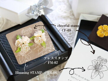 【お買い得10％OFF】Blooming STAMP　-ユリ-【オリジナルスタンプ】【お花スタンプ】【アンティークスタンプ 】【かわいいスタンプ】【はんこ　ハンコ】