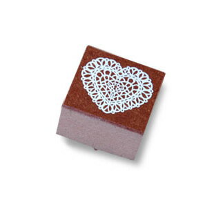 【バレンタインデーに最適】【アンティークスタンプ】【レース・ドイリー】【かわいいスタンプ】ドイリーレース・ミニハート