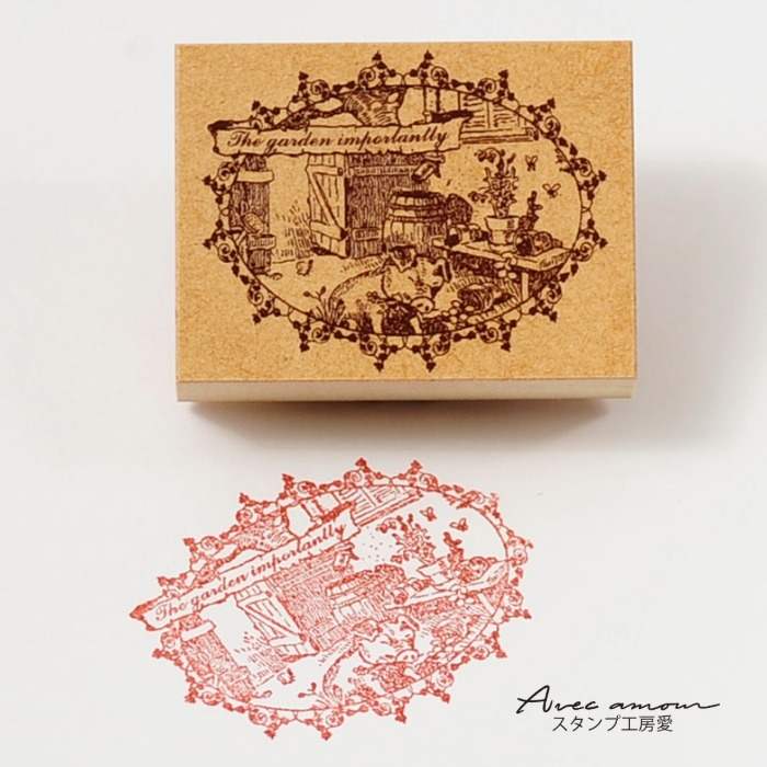 Rakuten - -蚤の市スタンプ- 【かわいいスタンプ　アンティーク　アンティークスタンプ　スタンプ　はんこ　ハンコ　ブタ　】【手芸　ホビー】【ネコポス定形外郵便対応！】