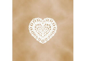 【バレンタインデーに最適】【アンティークスタンプ】【レース・ドイリー】【かわいいスタンプ】ドイリーレース・ミニハート格安通販　バレンタイン　人気　ランキング