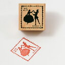 -蚤の市スタンプ-【かわいいスタンプ ハンコ スタンプ アンティークスタンプ dance】【手作り雑貨・手芸用に最適。】【メール便対応】