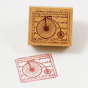 -蚤の市スタンプ- 【かわいいスタンプ アンティーク アンティークスタンプ スタンプ はんこ ハンコ 自転車】【手芸 ホビー】【ネコポス定形外郵便対応!】