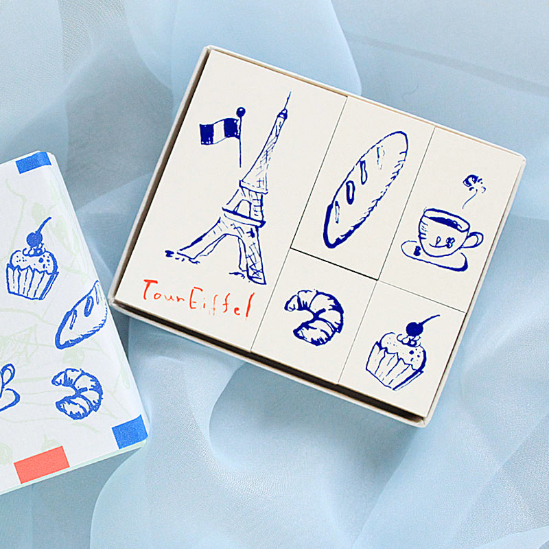洋風シリーズ PARIS STAMP-エッフェル塔-【オリジナルスタンプ・アンティークスタンプ・かわいいスタンプ・はんこ・ハンコ・ハンドメイド・布】【ネコポス定形外郵便対応！】のサムネイル