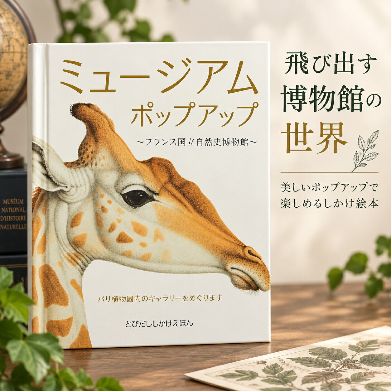 ミュージアムポップアップ フランス国立自然史博物館 とびだししかけえほん ポップアップ絵本 飛び出すしかけ絵本 図鑑 3D 大人 子供 知育 大日本絵画 アート 男の子 女の子