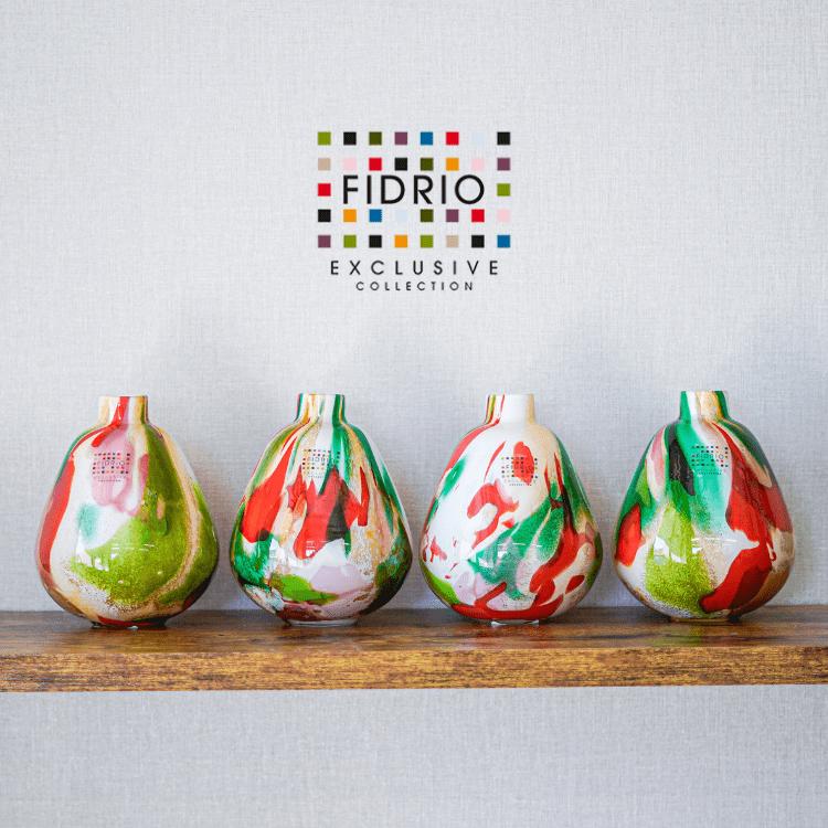 FIDRIO(フィデリオ) Pear Vase フラワーベース Mixed colours 花瓶 ガラス ミックスカラー ギフト梱包 ギフト プレゼント 無料ギフトサービス