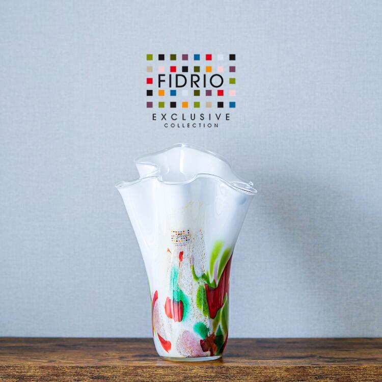 ＼今だけ クーポン ！11/20~11/27 限定 ／ FIDRIO(フィデリオ) Wave MIXED COLOURS フラワーベース 花瓶 ガラス カラフル ギフトサービス 無料ギフトサービス ギフト プレゼント プレゼント梱包無料 ボトル型 インテリア インテリア雑貨