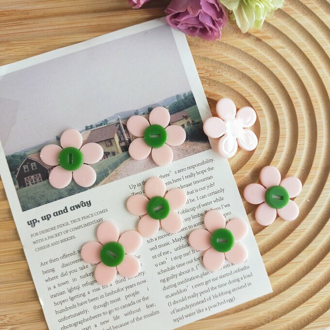 ＼今だけ クーポン ！11/20~11/27 限定 ／ 4個// フラワーパーツ 花 フラワー カボション 貼り付けパー..