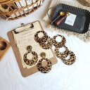(4個) セール 500→300円 ヒョウ柄 レオパード アクリルパーツ リングパーツ アセテートパーツ ハンドメイド アクセサリー材料 ハンドメイドパーツ【0...
