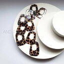 (4個) セール 440→300円 レオパード ヒョウ柄 アクリルパーツ 台形 アセテートパーツ ハンドメイドパーツ アクセサリー材料 ハンドメイドアクセサ...