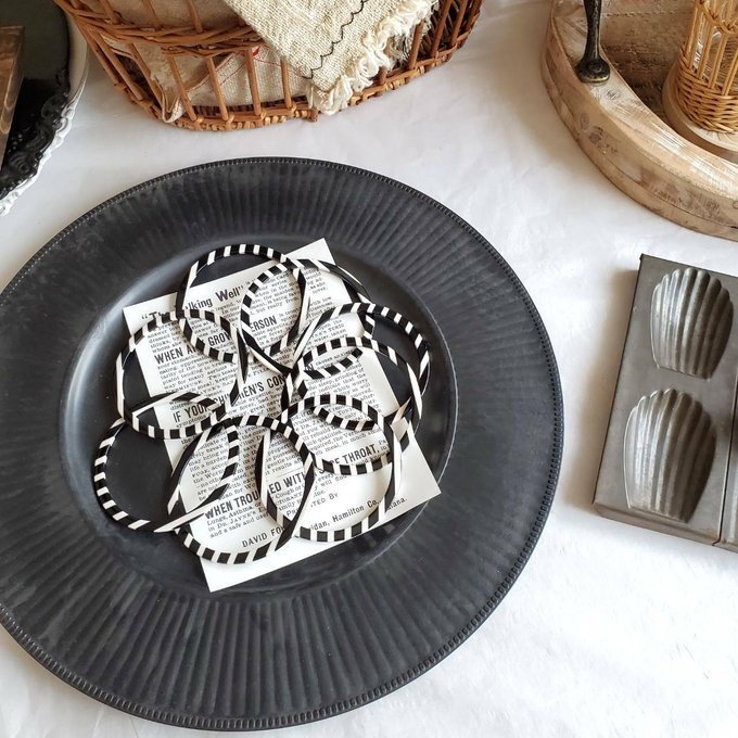 ＼今だけ クーポン ！11/20~11/27 限定 ／ (4個)　超特大サイズ　モノトーン　ストライプ　リングパー..