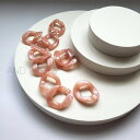 \今だけ クーポン !8/5~8/11 限定 / (4個) くすみピンク チェーンパーツ アクリルパーツ ハンドメイド アクセサリー材料 アクリルストーン 大人...