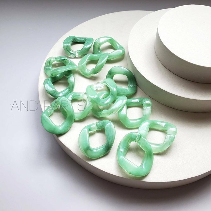 ＼今だけ クーポン ！11/20~11/27 限定 ／ (4個)　チェーンパーツ　 アクリルパーツ　ハンドメイド　ア..