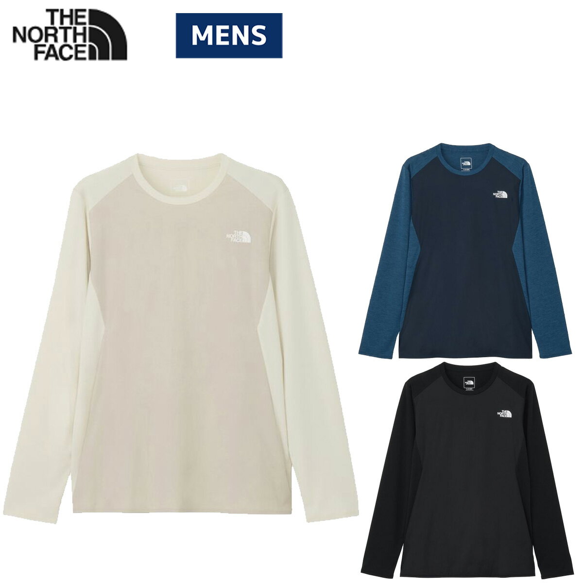ザ・ノース・フェイス THE NORTH FACE Long Sleeve Hybrid GTD Melange Crew ロングスリーブ ハイブリッド GTD メランジ クルー メンズ カジュアル アウトドア ウェア 長袖 ロンT クルーネック プルオーバー NT62577 GS K OB