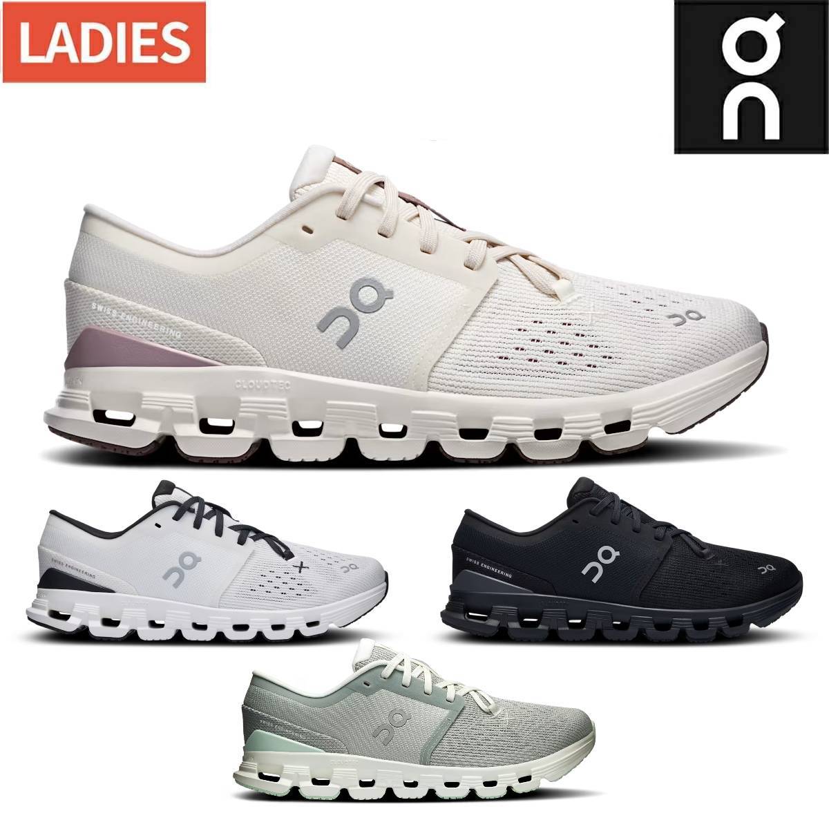 オン On Cloud X 4 クラウド エックス 4 レディース トレーニング トレーニングシューズ ジム ランニングシューズ ランニング ランシュー フィットネス スポーツ 3WE30070106 3WE30070791 3WE30074422 3WE30074740