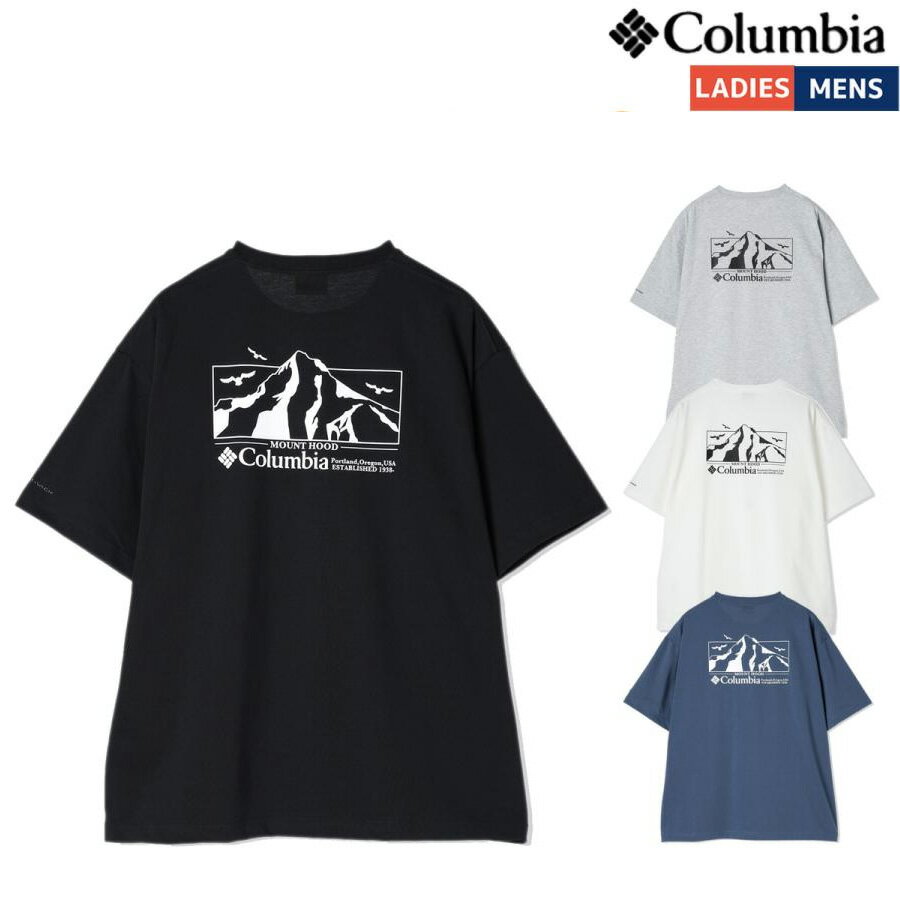樂天商城 - コロンビア Columbia Loma Vista Graphic SS Tee ロマビスタグラフィックショートスリーブTシャツ メンズ レディース ユニセックス 春 夏 カジュアル アウトドア 半袖 Tシャツ オムニシェイド オムニウィック PM0960