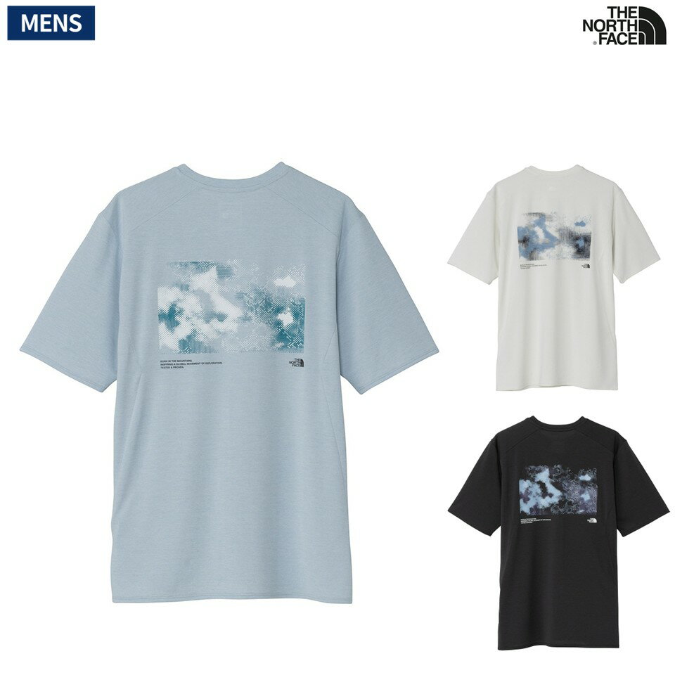 乐天商城 - ザ・ノース・フェイス THE NORTH FACE ショートスリーブGTDメランジグラフィッククルー ランニングシャツ 速乾 吸汗 スポーツウエア カジュアル シャツ NT12677