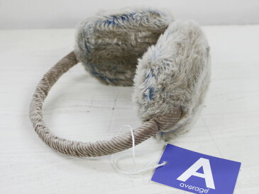 average Ear Muffler“ファーイヤマフ”ベージュ[アベレージ イヤーウォーマー マフラー 耳あて フェイクファー] 【楽ギフ_包装】