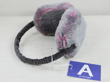 average Ear Muffler“ファーイヤマフ”グレー[アベレージ イヤーウォーマー マフラー 耳あて フェイクファー] 【楽ギフ_包装】