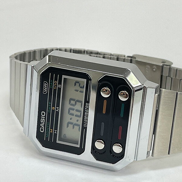 CASIO “CLASSIC” A100WE-1AJFカシオ クラッシック　国内正規品　F-100復刻版 CASIO VINTAGE　[ チプカシ レトロウォッチ 昭和感 父の日 ]