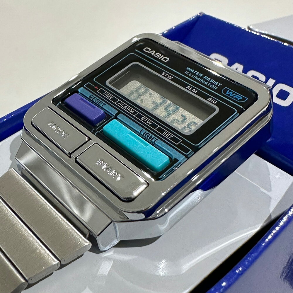 CASIO “STANDARD” A120WE-1AJF シルバー80年代風レトロウォッチ 2023年6月より新登場！CASIO VINTAGE　[ チプカシ プチプラ レトロウォッチ 昭和感 父の日 ] 国内正規品