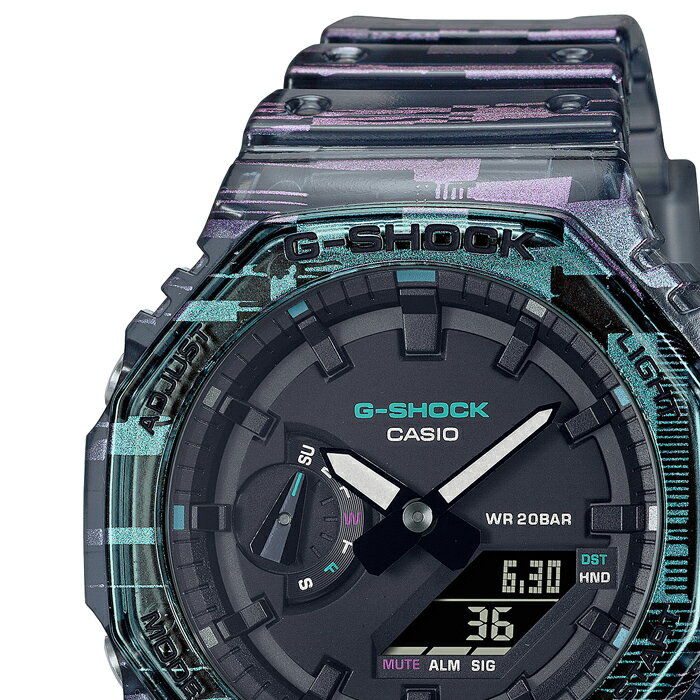 CASIO “G-SHOCK” GA-2100NN-1AJF　Digital Glitch スケルトン[カシオ Gショック ]【父の日】 【ギフト】 【贈り物】 簡易ラッピング無料