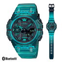 CASIO “ 新型 G-SHOCK” GA-B001G-2AJF　ターコイズブルースケルトンBluetooth搭載　カシオ　Gショック　スマートフォンリンク　国内正規品　[カシオ Gショック スピードモデル　ブルートゥース搭載 腕時計 ]