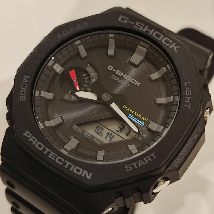 楽天PHOTOGENIQUECASIO “G-SHOCK” GA-B2100-1AJF　ALLブラック[カシオ Gショック カーボンコア　タフソーラー　Bluetooth ]【父の日】 【ギフト】 【贈り物】 簡易ラッピング無料